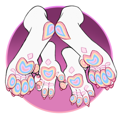 Multicolored Paws L